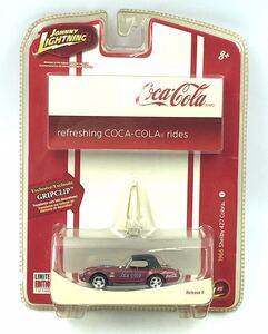 ミニカー◯JOHNNY LIGHTNING 1996 シェルビー 427 コブラ　リミテッドエディション コカコーラ◯ refreshing COCA-COLA rides B-2