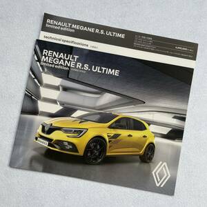 【新品未使用】RENAULT MEGANE R.S.ULTIME カタログ　2023年版　ルノー　メガーヌ　ウルティム　limited edition 世界限定1976台