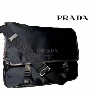 【本物保証】◆PRADA プラダ◆ショルダーバッグ メッセンジャーバッグ ビジネス クロスボディ テーストナイロン VA0769