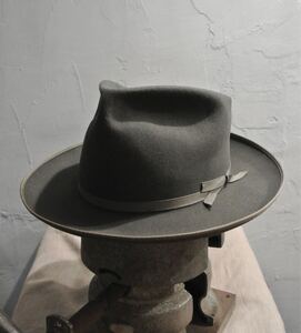 激レア！ 50s VINTAGE STETSON 57.5cm ヴィンテージ ステットソン ストラトライナー オープンロード 57cm グレー ハット ジョニーデップ