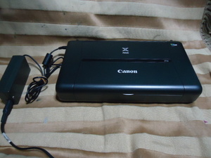 新同　CANON　iP110 black A4 モバイルプリンター　１－５０枚　＋CANON純正ACアダプター　人気機種大変きれい