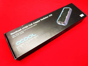 未使用品 ACool NexXxoS UT60 Full Copper 420mm 水冷PC用ラジエーター ブラック 冷却装置 管理0108B-C09