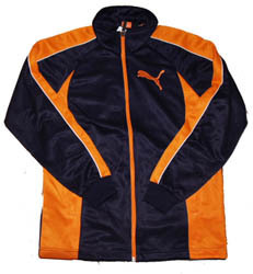 新品ＰＵＭＡ スエットジャケット　紺オレンジ　Sサイズ