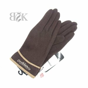 オロビアンコ グローブ 手袋 21～22 ウール D.BROWN ORL-4151 未使用 ●