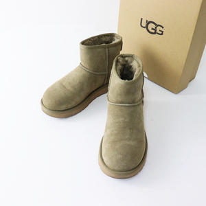 アグ オーストラリア UGG W CLASSIC MINI ウィメンズ クラシックミニ ムートン ブーツ 23cm/ベージュ【2400014130140】