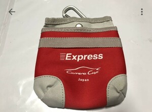 PORSCHE ポルシェ カレラ カップ ジャパン EXPRESS エクスプレス & スポーツ ポーチ カラビナ付属