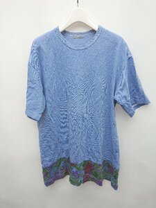 ◇ COMME des GARCONS HOMME コムデギャル クルーネック 半袖 カットソー tシャツ 表記なし ライトブルー系 レディース P