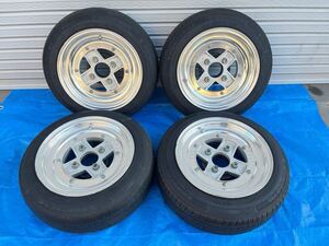 SSR Mk-Ⅱ スピードスター　マーク2 13インチ　6.5J ET+18 PCD114.3 4本セット　PCDチェンジャー付　AE86 サニトラ　旧車　貴重　