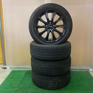 スタッドレス 社外アルミホイールセット17×7J+53 114.3-5H中古品4本【514】