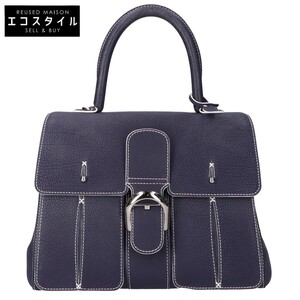 DELVAUX デルヴォー オーシャンコレクション Brillant MM Fly Trench Crispy Calf 2WAY バッグ インディゴ レディース