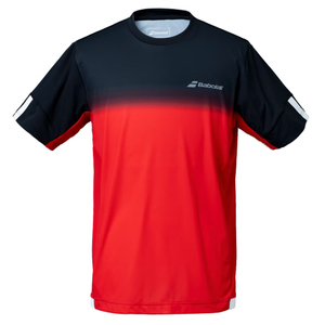 Babolat バボラ M サイズ テニスウェア メンズ CLUB SHORT SLEEVE SHIRT BUG1310C RD00 レッド [管理:1400002121]