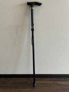 【⑤ブラック】 折りたたみ 杖ステッキ 軽量 アルミ製 アルミステッキ 5段階調整可能 歩行補助 高齢者 介護 登山 折り畳み杖