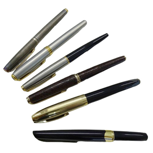 １円〜 パーカー PARKER プラチナ PLATINUM シェーファー SHEAFFER 万年筆 ペン先 14K 18K 筆記具 6点 おまとめ (v0081755800)