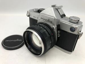 ★送料無料★MINOLTA SR-7 + ROKKOR PF 58mm F1.4 フィルム一眼レフカメラ オールドレンズ ミノルタ 1809R6A