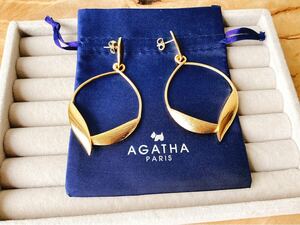 【AGATHA】アガタ　揺れるデザイン　ゴールド　ピアス