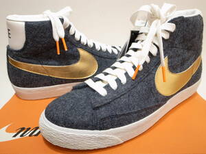 【送料無料】BEAMS別注 NIKE BLAZER MID PRM VNTG QS 限定コラボ フランネル地 ビンテージ加工 筆記体 ブレザー 638322-400 US10/28cm 新品