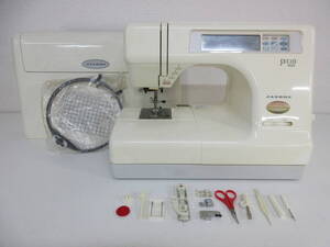 中古 ミシン JANOME ジャノメ SECIO 8600 MODEL 834型 コンピューターミシン ジャンク ※通電のみ確認済 ／T