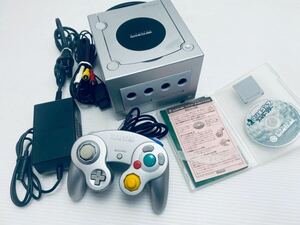 美品 / 動作品 GC ゲームキューブ ゲームボーイプレーヤー ブルー 本体 (DOL-001) 任天堂 Nintendo セット 希少品まとめ(H-57)