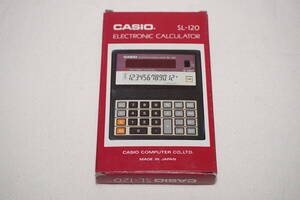 ★　CASIO　カシオ　★　未使用品？　折りたたみ式ソーラー電卓　【 SL-120 】