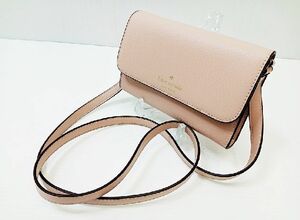 下松)【美品】KATE SPADE ケイトスペード アウトレット k4804-250 ショルダーバッグ ポシェット ベージュ系 ◆N2303103 KC26B