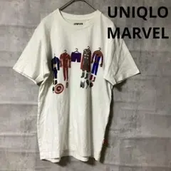 【UNIQLO/ユニクロ✨MARVEL】Tシャツ(S)ホワイト/メンズ/ゆったり