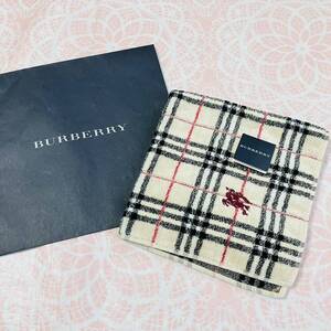 【人気柄】新品/BURBERRY/タオルハンカチ/正規品/綿100%/未使用/即決あり/匿名発送/バーバリー/ノバチェック/ベロア/定番柄/タグ付き/袋付