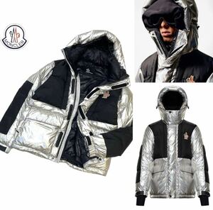 正規品 MONCLER GRENOBLE モンクレール グルノーブル APRES SKI BREUIL ラミネート加工 ダウンジャケット アルパインスピリット メタリック