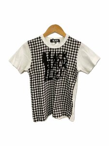 BLACK COMME des GARCONS◆Tシャツ/XS/コットン/BLK