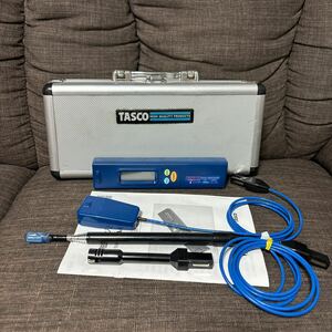 美品 動作OK TASCO タスコ 接触型デジタル温度計 TA410-110 イチネン 伸縮ロッド空気センサー プローブ サーモメーター