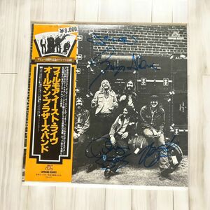 The Allman Brothers Band オールマン・ブラザーズ・バンド Duane Allman デュアン・オール 直筆サイン入り LP レコード 送料無料