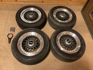 BBS RS041 6.5J +36 S13 A31 C33 P10 205/60R15 ZE914 ガンメタ