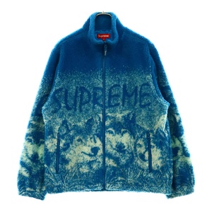 SUPREME シュプリーム 19SS Wolf Fleece Jacket ウルフ フリースジャケット ブルー