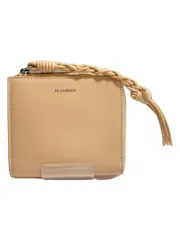 JIL SANDER カードケース レザー ベージュ レディース