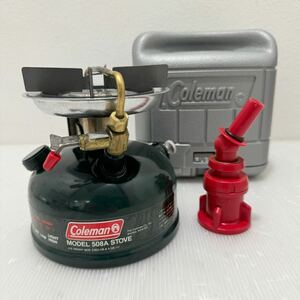 D(0527g3) Coleman コールマン MODEL 508A STOVE ガソリンストーブ シングルバーナー / ガソリンフィラー / セット ☆動作未確認