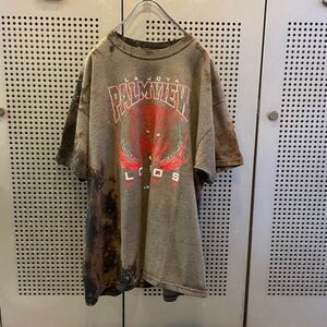 古着　ヴィンテージ　vintage Tシャツ　ブリーチTシャツ　リメイク　リメイクTシャツ　ビックサイズ　個性派