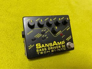  SansAmp BASS DRIVER DI tech 21 サンズアンプ ジャンク扱いで 中古品