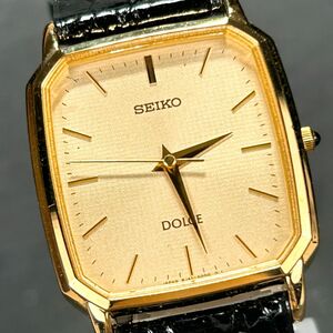 SEIKO セイコー DOLCE ドルチェ 8J41-5000 腕時計 クオーツ アナログ ゴールド ステンレススチール レザー 新品電池交換済み 動作確認済み