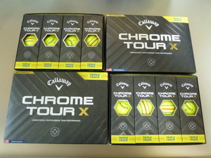 ◆2024年！最新/正規品◆キャロウェイ ゴルフ CHROME TOUR X TRIPLE TRACK/イエロー/2ダース/Callaway/YE◆クロムツアーX/新品