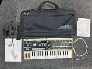 【1円〜】 KORG MODEL microKORG マイクロコルグ 楽器 鍵盤楽 キーボード 取扱説明書付 長期保管品 美品