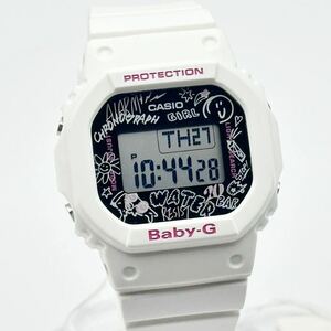 6-30未使用 国内 廃盤 カシオ CASIO G-SHOCK Baby-G CASIO Baby-G ベビーG BGD-560SK-7JF Graffitiグラフィティ ホワイト ベイビーG腕時計