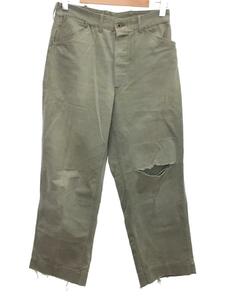 U.S.M.C.◆40s/P-41 HBT Pants/ユーエスエムシー/ボトム/グリーン/膝ダメージ