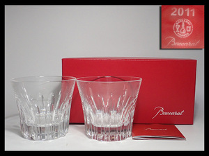 【海蛍】Baccarat バカラ Etna エトナ ペア ロックグラス 2011年 日本限定品 クリスタルグラス 2客 箱付