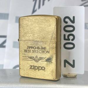 1000円スタート ZIPPO 美商品 ソリッドブラス 1995年製 ジッポー オイルライター Z0502