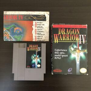 NES ドラゴンクエスト4 箱・マップ付き DRAGON WARRIOR Ⅳ