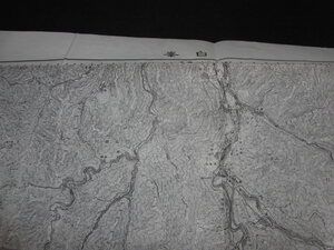 ca1/14■古地図 　白峯　地図　資料　46×57cm　明治43年測量　　昭和32年発行/国土地理院/5万分の１