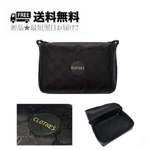 K398-S.. GUCCI グッチ ケース トラベル 旅行 衣装 マルチ 小物入れ スーツケース イタリア製 674797UKDLN1000★ ブラック