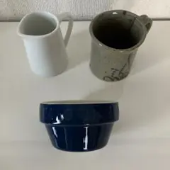 コーヒーカップ　ミルクピッチャー　ココット