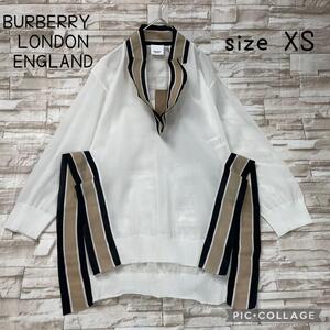 【未使用】BURBERRY★デザインシャツカットソー　現行タグ　オーバーサイズ