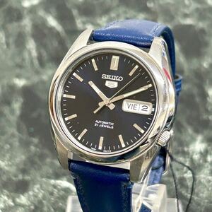 【1円〜】美品 SEIKO 5 メンズ 腕時計 7S26-01V0 セイコー 自動巻 21石 稼働品 