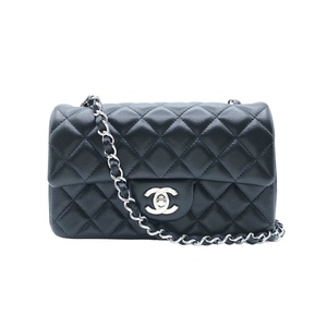 シャネル CHANEL マトラッセ20 A69900 ブラック シルバー金具 ラムスキン ショルダーバッグ レディース 中古